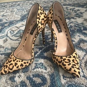 Leopard d’Orsay heels by Aqua in size 7.5